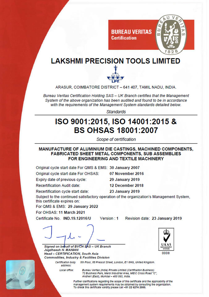 ISO 9001:2008 & ISO 14001:2004